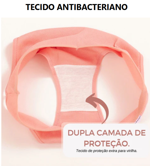 [PROMOÇÃO PAGUE 5 LEVE 10] - Kit Calcinhas Femininas Antibacterianas