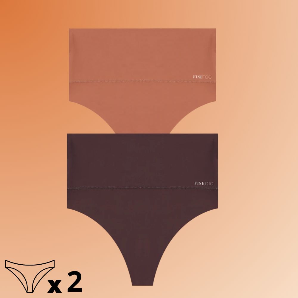 Kit 2 Calcinhas Modeladoras Sem Costura Fio Dental