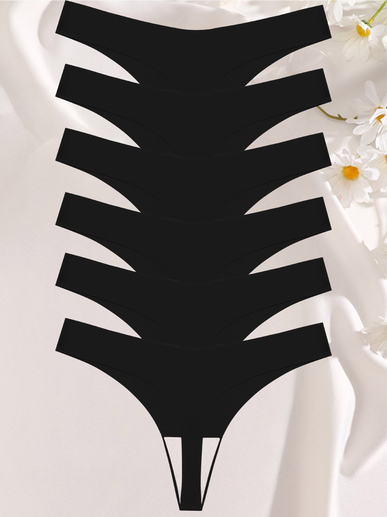 Kit Calcinhas Sem Costuras Fio Dental Comfort - 6 Peças