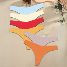 Kit Calcinhas Sem Costuras Fio Dental Comfort - 6 Peças