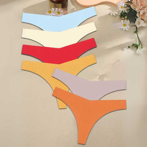 Kit Calcinhas Sem Costuras Fio Dental Comfort - 6 Peças